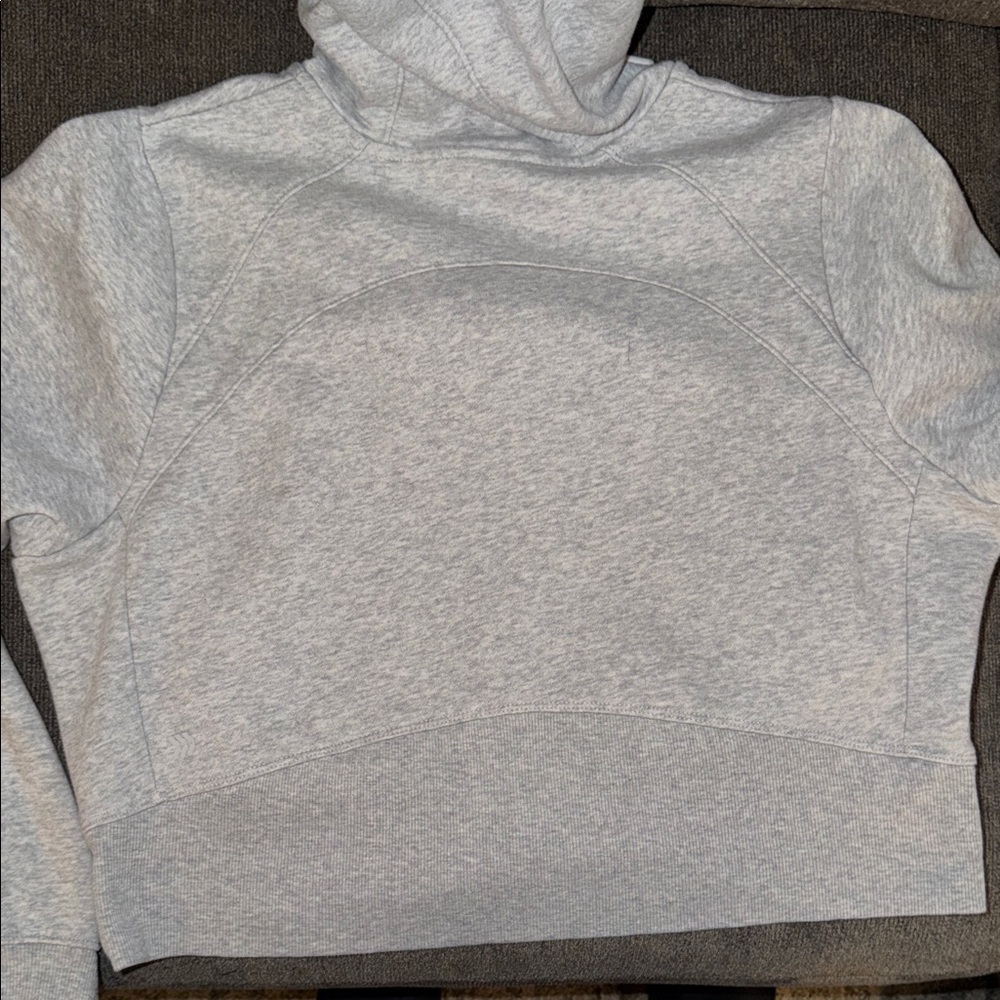 All In Motion Light Gray Zip-Up Hoodie with Drawstring - Picture 4 of 6